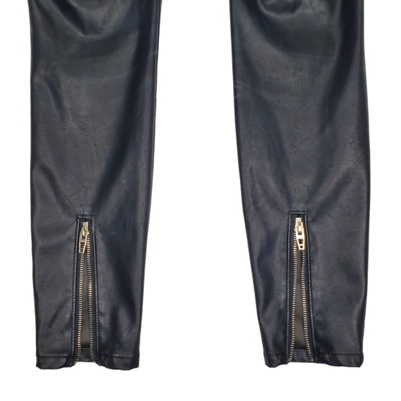 BlankNYC The Bond Black Vegan Leather / Faux Leather Skinny Pants Size 25 - Picture 12 of 15